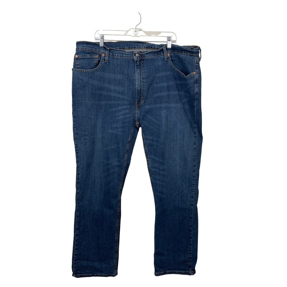 Levis 559 Relaxed Straight Jeans Mens 44x32 Medium Wash Blue Denim Pants